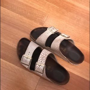White Scale Birkenstocks